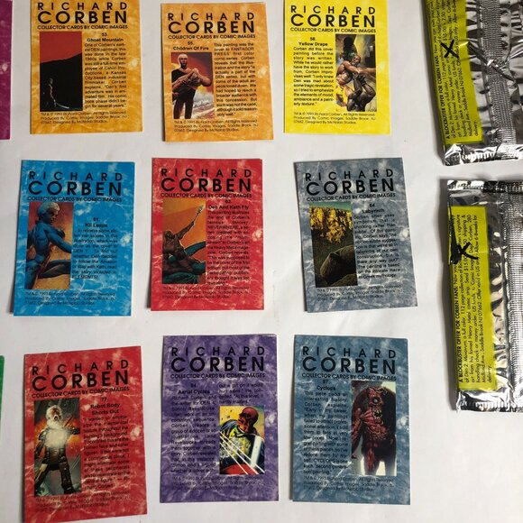 Vintage Lot of‎ 20 Richard Corben Collector Cards 1993 Comic Images + 2 wrappers - Picture 11 of 11